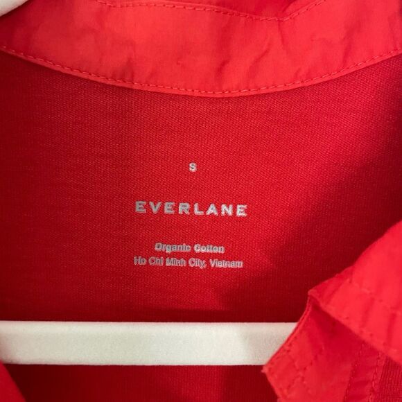 Everlane The Retro Cotton Jersey Polo Collared Dress. sz. Small #UU - Picture 5 of 9